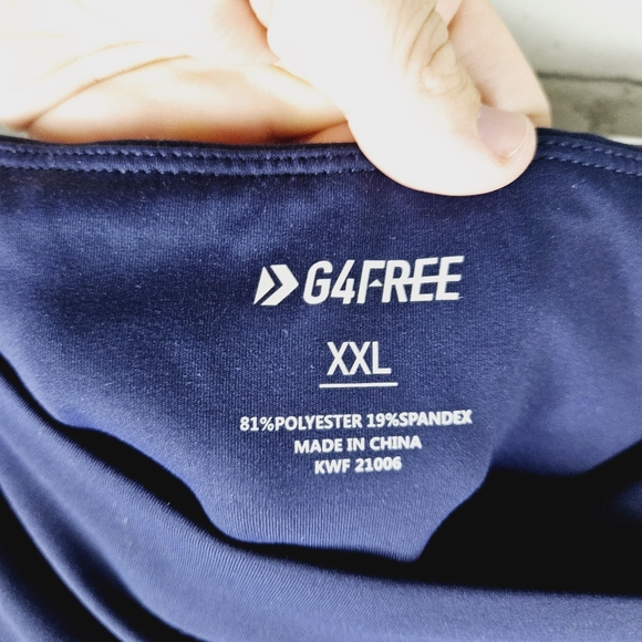 G4FREE | high waist wide leg flowy yoga split hem crop capri pants - Picture 5 of 8